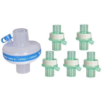 1 Шт 10x10 см CPAP Бактериальный Вирусный фильтр и 5 шт 13 мм CPAP Фильтр Вирусные Аллергены, переносимые Воздушно-капельным путем, CPAP Бактериальный Вирусный фильтр