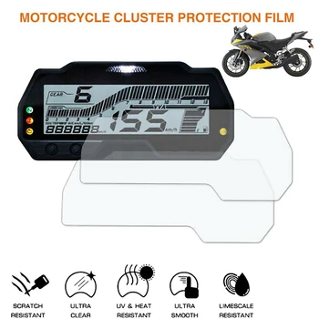 2 Комплекта Мотоциклетной пленки Для защиты приборов, Измерительная Пленка для Экрана, Защитная Пленка для Yamaha R15 V3 2017-2020 MT-15 2018-2020