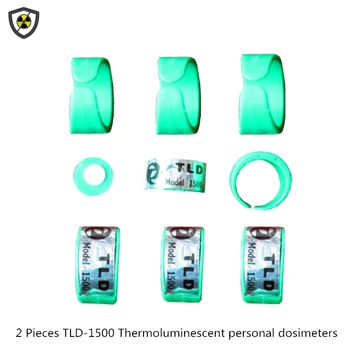 2 штуки термолюминесцентных дозиметров кольцевого типа TLD-1500 для инъекций радиофармпрепаратов, дозиметр излучения для использования в ядерной медицине