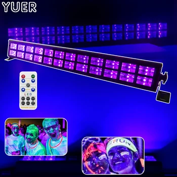 24 светодиода Disco UV Bar Lights Party Dj Lamp UV Color LED Wall Washer Lights Для Рождественского Лазерного Проектора Stage Wall Washer Lights