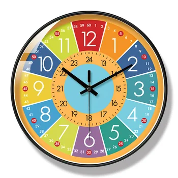30 см/12 дюймов Современный Дизайн Бесшумные Настенные часы, легко читаемые Кухонные Подвесные часы для детской комнаты, домашний Декоративный светильник LQQ99YH