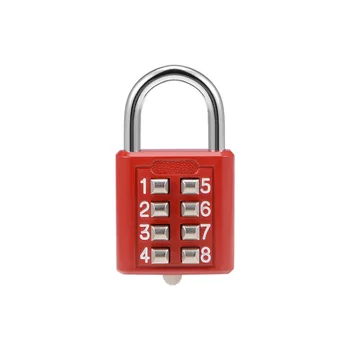 8-Значный Кодовый Кодовый Кодовый Замок Красный Чемодан Для багажа Дорожный Кодовый Замок Smart Lock С кодовым ключом Противоугонный замок