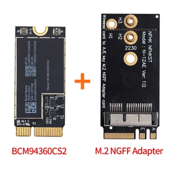 BCM94360CS2 Беспроводная карта WiFi Bluetooth 4,0 802.11Ac Hackintosh macOS для Air 11 дюймов A1465 13 дюймов A1466 2013 MD711LL