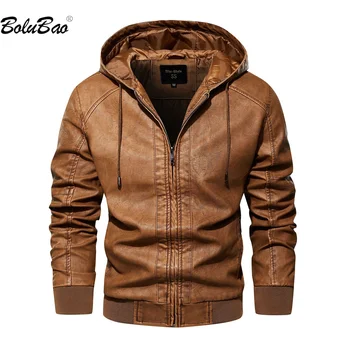 BOLUBAO 2023, уличная повседневная куртка для мужчин С капюшоном, однотонное Приталенное пальто, Высококачественная уличная одежда, Горячая куртка для мужчин