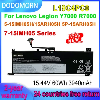 DODOMORN 15,36 V 60Wh L19C4PC0 L19M4PC0 Аккумулятор для ноутбука Lenovo Legion Y7000 R7000, 5 15IMH05H/15ARH05H, 5P 15ARH05H, 7-15IMH05