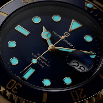 PAGANI Design автоматические мужские часы люксовый бренд механические спортивные часы NH35A из нержавеющей стали 100 м водонепроницаемые мужские наручные часы