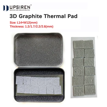 UPSIREN 40 Вт/м.к 3D Графитовая Термопластичная прокладка 3090/3080 Термопаста с памятью, Интегральная схема GDDR 6X VRAM, Графеновое охлаждение