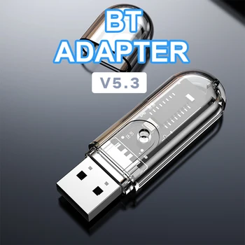 USB Беспроводной Bluetooth 5.3 Музыкальный стереоприемник, адаптер Аудио для автомобильного динамика, разъем Bluetooth-трансивера