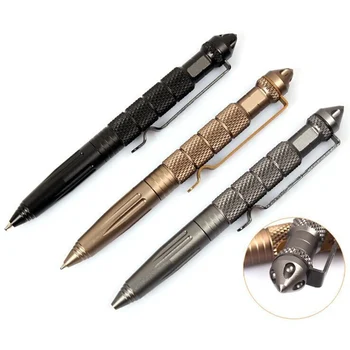ZK30 Прямая Поставка, тактическая ручка для самообороны, Высококачественная ручка для самообороны, Алюминиевый Противоскользящий Портативный набор для выживания со стальным стеклом