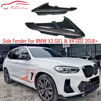 Боковое крыло из углеродного волокна, Вентиляционные отверстия, Решетка радиатора для BMW X3 X4 G01 G02 X3M X4M 2018 +