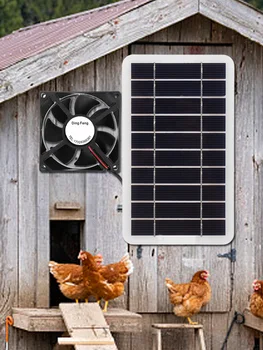 Вентилятор с питанием от солнечной панели, вытяжной вентилятор Мощностью 30 Вт, Наружное вентиляционное оборудование для теплицы, Дом на колесах, Курятник