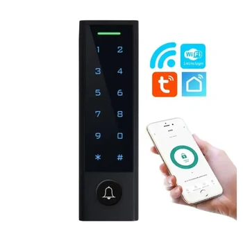 Водонепроницаемая сенсорная клавиатура Bluetooth, контроль доступа, Дверной замок, устройство чтения электронных карт с Wiegand