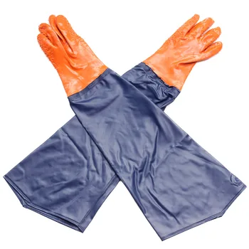 Водонепроницаемые рабочие перчатки Сверхдлинной длины Защитные Перчатки Износостойкие Нескользящие Для работы в лаборатории промышленного рыболовства