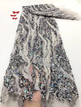 Высококачественная Африканская кружевная ткань 2020 года с камнями, Нигерийская кружевная ткань из шнура, Мягкий гипюровый шнурок, кружево для свадебного платья