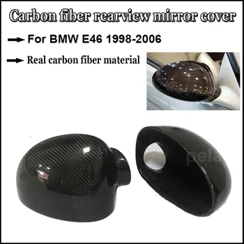 Для BMW E46 1998-2006 Автомобильный Стайлинг из углеродного волокна, крыло, дверь, Зеркала заднего вида, Крышка E46 M3, зеркальные чехлы, Модный карбоновый вид