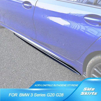 Для G20 Удлинители боковой юбки ABS для BMW Новой 3 серии G20 G28 Sport Новой 3 серии 320 330 340 2019 - 2020 Обвесы