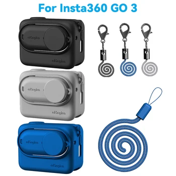 Для Insta360 GO 3 Силиконовый Чехол для экшн-камеры Insta360 Go 3 Защитный Чехол С Защитной Пленкой Для объектива Аксессуары