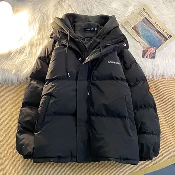 Зимняя повседневная хлопковая женская многофункциональная куртка Y2K с двойным карманом на молнии, толстое пальто корейской версии