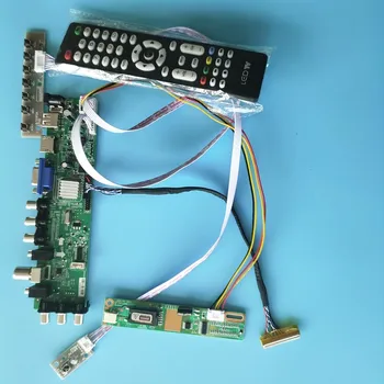 Комплект для платы контроллера LP154WX4-TLA3/LP154WX4-TLA4 DVB-T2 DVB-T TV VGA USB пульт дистанционного управления 30pin 1 CCFL ЖК-цифровая панель HDMI 1280X800