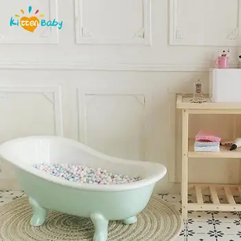 Мини-Керамическая Кукольная мебель для ванны, Аксессуары для кукольного дома Bjd, Реквизит для цветной съемки Ванной, Модные игрушки 