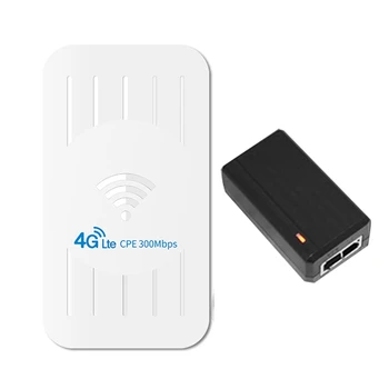 Наружный беспроводной маршрутизатор 4G, поддержка 4G CPE, источник питания POE со слотом для SIM-карты (штепсельная вилка США)