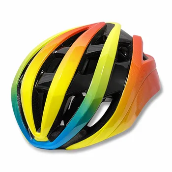 Незаменимый для езды на велосипеде, дышащий велосипедный шлем, красочный градиент, легкая и прочная конструкция, аксессуары для велосипедов