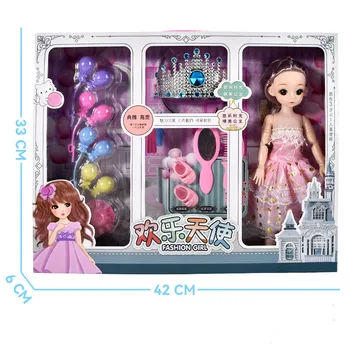 Новая подарочная коробка с куклами для девочек, набор игрушек для девочек, имитация принцессы, детские подарочные подарки, Рождественские игрушки