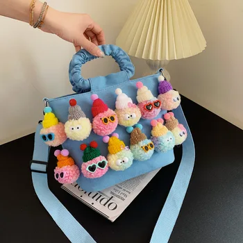 Новая сумка, мультяшная кукольная сумка, Модная сумка через плечо, Женская сумка ручной работы Для отдыха на открытом воздухе