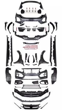 Обвес Передняя задняя решетка в сборе для Honda civic 10th typer, преобразующая боковую юбку, заднее крыло, автоаксессуары