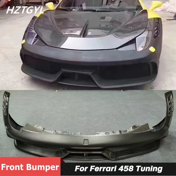 Передний Бампер Из Углеродного волокна SP Style Или Неокрашенного FRP-материала Для Тюнинга Ferrari 458