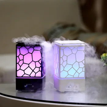 Портативный 300 мл Увлажнитель Воздуха Water Cube Аромадиффузор Аромадиффузор Ультразвуковой Увлажнитель Воздуха Красочный Свет Для дома