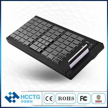 Программируемая клавиатура POS супермаркета с магнитным считывателем смарт-карт KB66M
