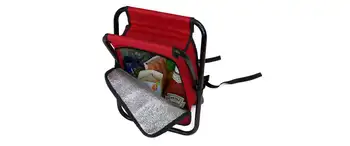 Рюкзак-холодильник и табурет - многофункциональное складное сиденье для кемпинга и изолированный мешок для льда с мягкими плечевыми ремнями, уличная камера
