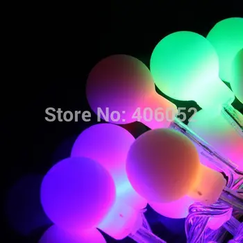 Свадебное Украшение Led String Light 5m 50LEDs 110v 220v RGB LED Ball String Lighting Внутреннее Украшение