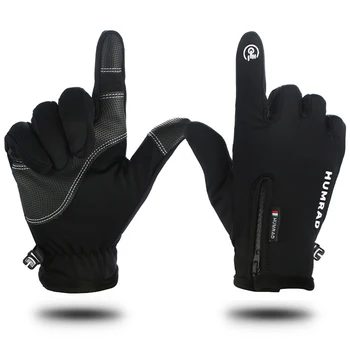 Сенсорный экран, Зимние теплые велосипедные перчатки, Лыжи, Открытый Кемпинг, Пешие прогулки, Мотоциклетные перчатки, спортивные перчатки на полный палец