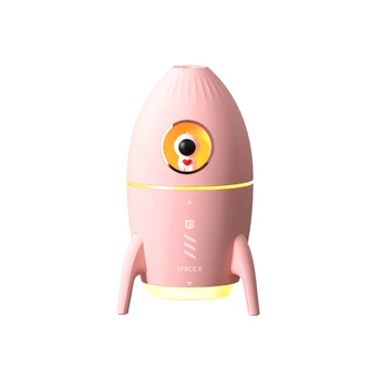 Увлажнитель воздуха для Очистки воздуха 350Ml Mini Astronaut + Атмосферный Светильник Для Домашнего Розового Цвета