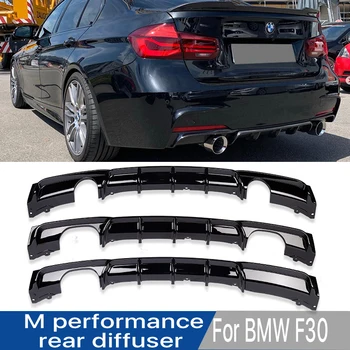 Черный M Performance Style Диффузор Заднего Бампера Передняя Губа Спойлер Багажника Обвес Для BMW 3 Серии F30 F31 F35 M3 Sport 2012-2019
