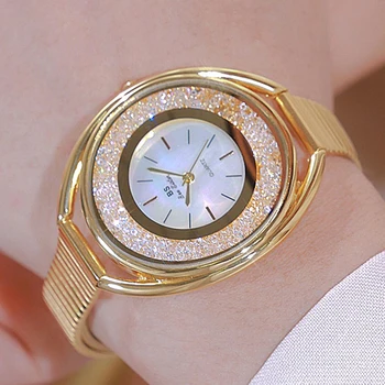 Элегантные часы для женщин Известного бренда, Водонепроницаемые серебряные кварцевые, Модное платье, женские наручные часы, подарок Montre Femme
